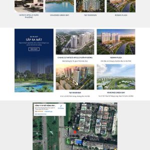 Mẫu website bán dự án bất động sản nhà đất