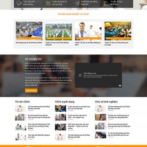 Theme wordpress mẫu website công ty xuất khẩu lao động 3