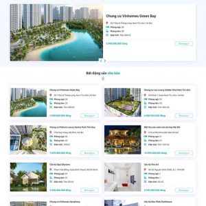 Theme wordpress mẫu website dự án bất động sản