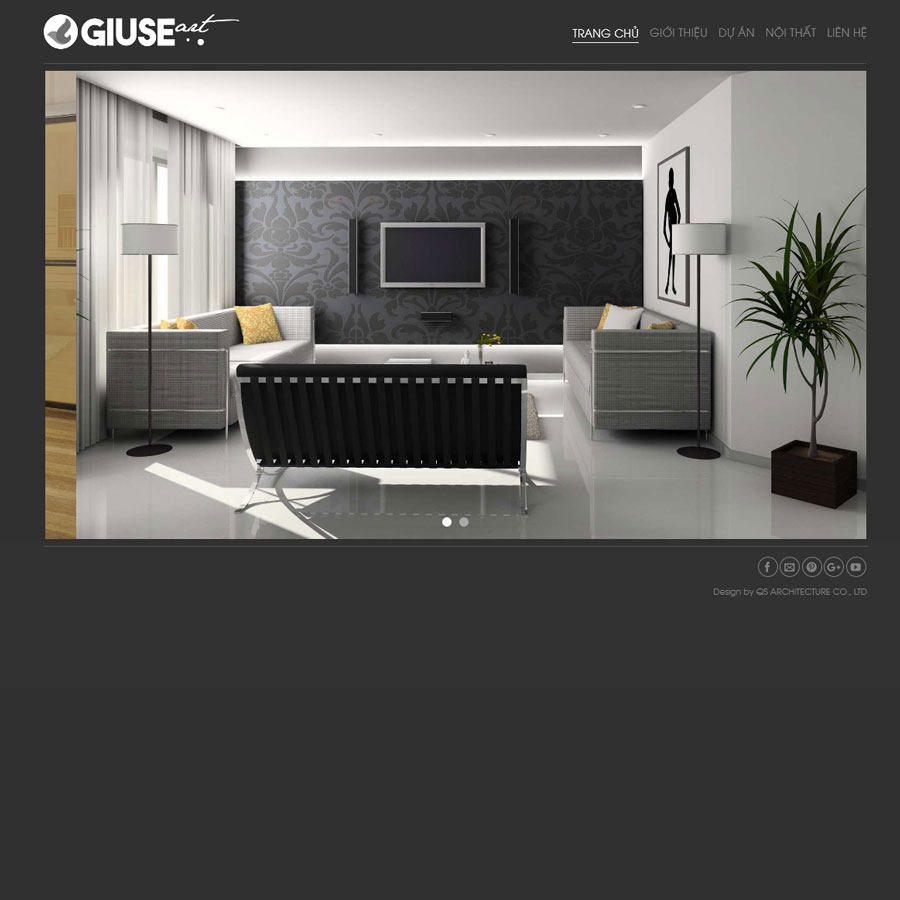 theme wordpress mẫu website thiết kế kiến trúc