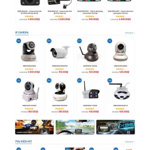 Mẫu website bán camera