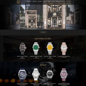 Theme Wordpress mẫu website bán đồng hồ đeo tay cao cấp
