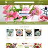 Mẫu website của hàng bán hoa