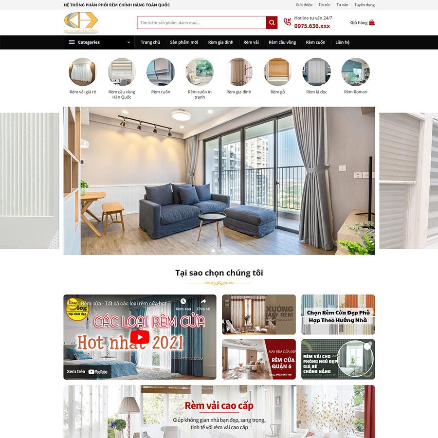 theme wordpress website bán rèm cửa 04