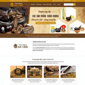 theme wordpress website bán trầm hương