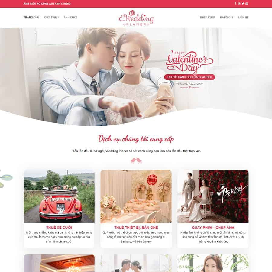 Theme WordPress dịch vụ studio, chụp ảnh cưới 03