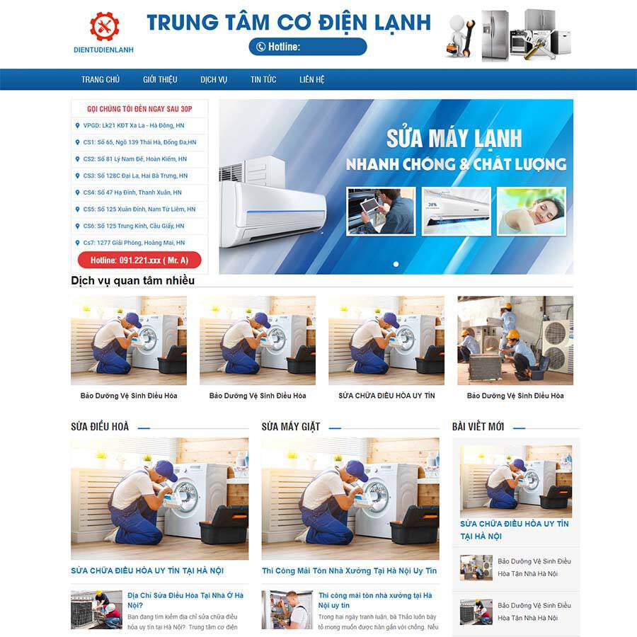 theme wordpress sửa điện lạnh 02