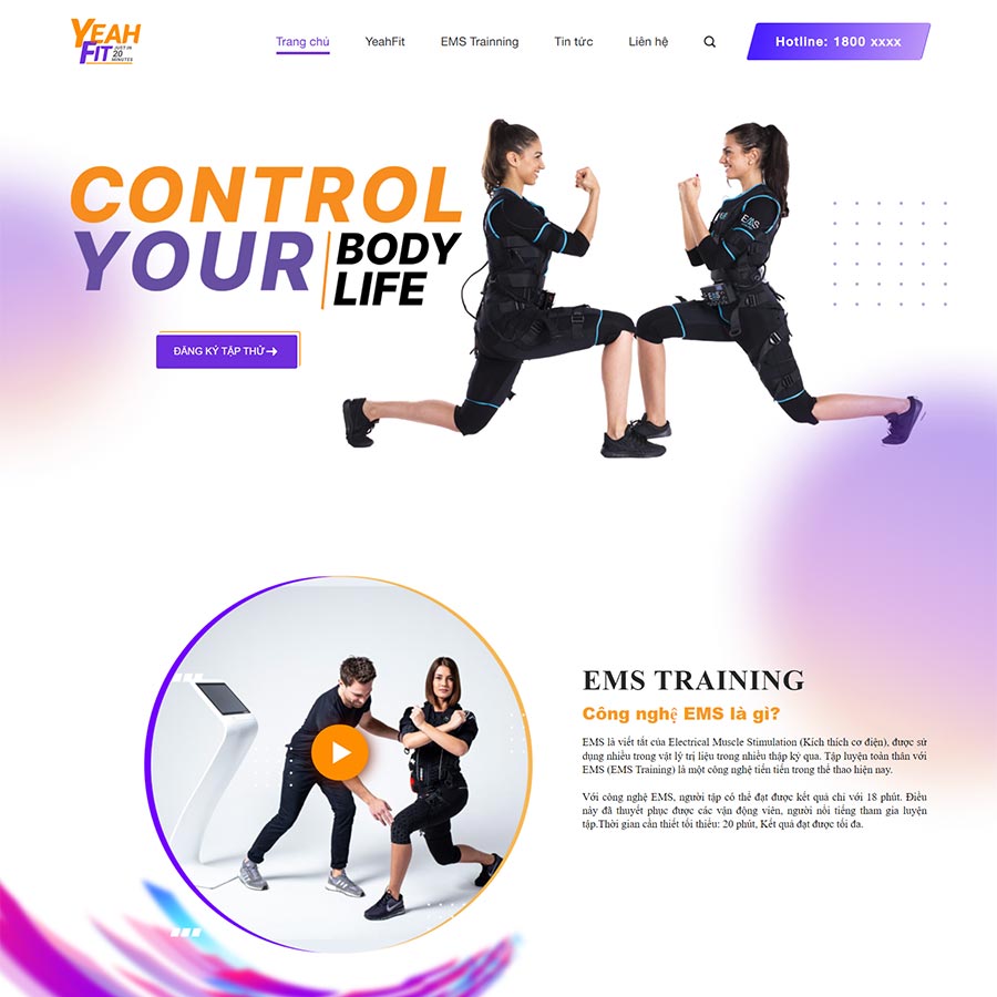 theme wordpress trung tâm thể hình phòng tập gym 02