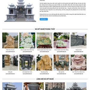 Theme wordpress website cửa hàng đá mỹ nghệ