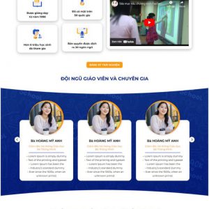 Theme WordPress Website giới thiệu khóa học cho trẻ em