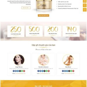 Theme WordPress Website dịch vụ Spa, làm đẹp