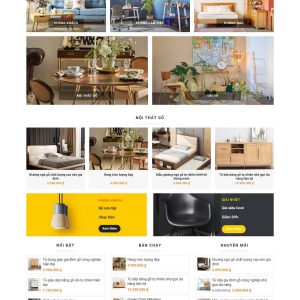 Theme WordPress Website cửa hàng nội thất giới thiệu siêu thị nội thất