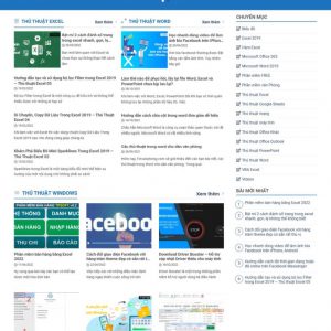 Theme WordPress Website tin học văn phòng