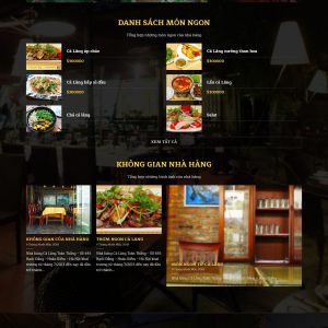 Theme WordPress Website nhà hàng ăn uống