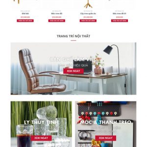 Theme WordPress Website cửa hàng trang trí nội thất