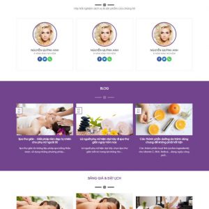 Theme WordPress Website giới thiệu Spa làm đẹp 06