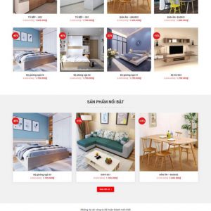 Theme WordPress Website showroom nội thất