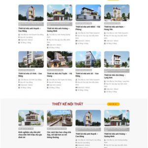 Theme WordPress Website giới thiệu công ty kiến trúc xây dựng nhà ở