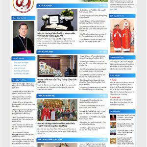 Theme WordPress Website trung tâm công giáo