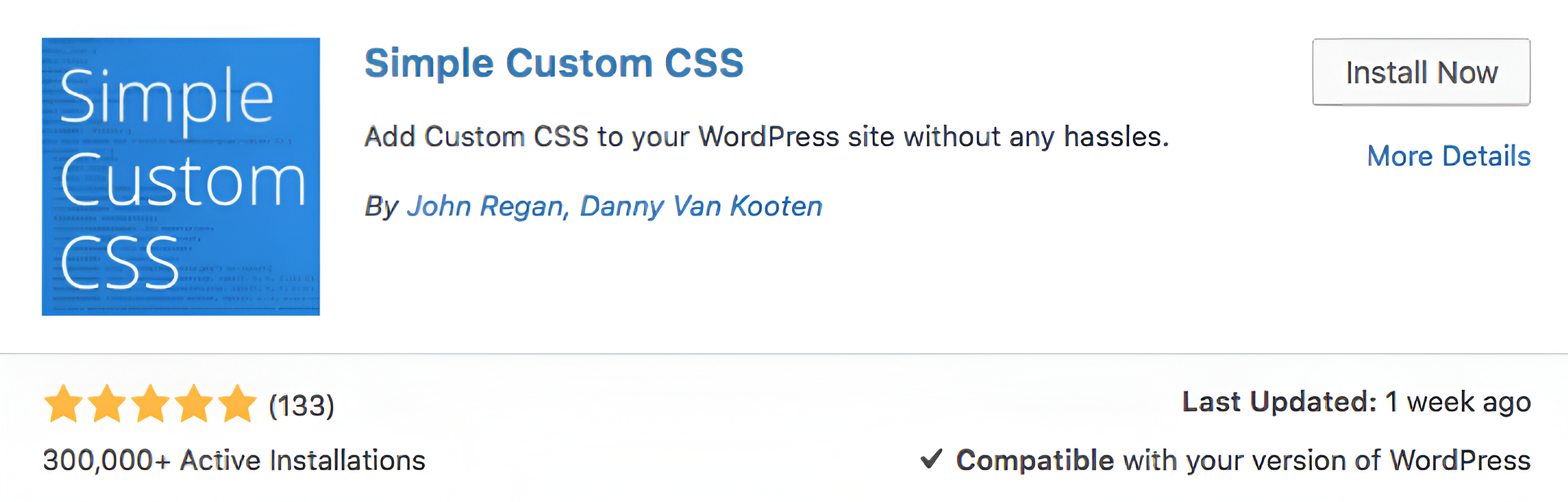 Cài đặt Simple Custom CSS