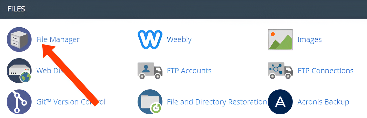  Truy cập vào File Manager trong cPanel